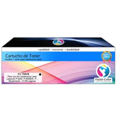 Imagem de TONER COMPATÍVEL Q7551X 7551X 51X P3005 P3005DN P3005D P3005N M3035MFP