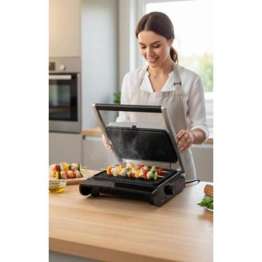 Imagem de Grill Elétrico 7 Níveis Temp. 1500W Potente Preto - Congratulations St