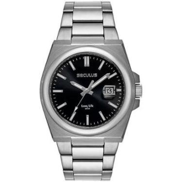 Imagem de Relógio SECULUS Aço Social Calendário 44263G0SVNA1-Masculino