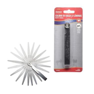 Imagem de Calibre De Folga 22 Lâminas P/ Regulagem Válvula Motos Carro - Corneta