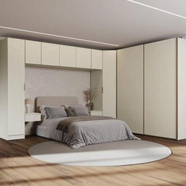 Imagem de Guarda-Roupa Modulado de Canto Obliquo 8 Peças 9 Portas Orion CabeCasa