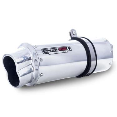 Imagem de Escape / Ponteira Coyote RS5 Boca 8 Aluminio Oval - Biz 125 até 2010 -