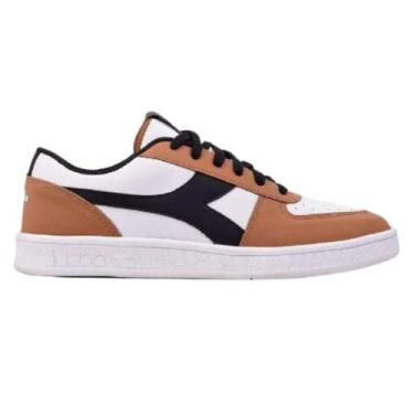Imagem de Tenis diadora playmaker masculino, Branco, Bege, 40