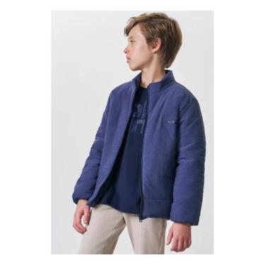 Imagem de Jaqueta Puffer Azul com Zíper Menino Johnny Fox, Azul, 10