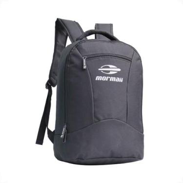 Imagem de Mochila Casual Mormaii 20L Porta Notebook Costas Acolchoadas, Preto, Ú