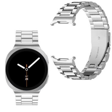 Imagem de Pulseira Metal gomada para Samsung G. Watch 8 40mm - Genérica