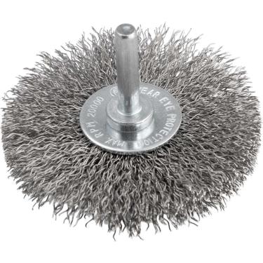 Imagem de Escova Circular 3 6325200003 para Limpezas em Geral com Cerdas em Aço Inox Haste 1-4 20000 RPM Vonder