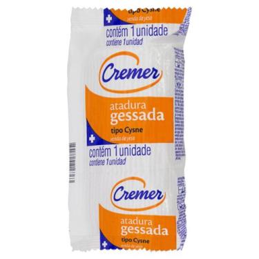 Imagem de Atadura Gessada tipo Cysne para imobilização tela 15cmx3m CREMER