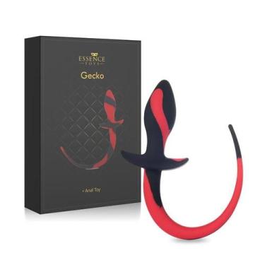 Imagem de Plug Anal com Rabinho Preto e Vermelho com Alça - 9 x 3 cm - ADAO E EV