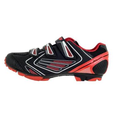 Imagem de Sapatilha De Clip MTB C/ 3 tiras autocolantes - B1521 (Argon), Vermelh