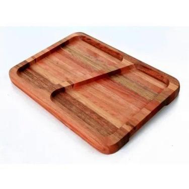 Imagem de Petisqueira de Madeira Eucalitpo 30x21cm com Pegador - Edal