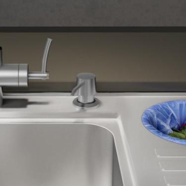 Imagem de Dosador de Detergente Pequeno 350ml Ghelplus Cinza/Inox