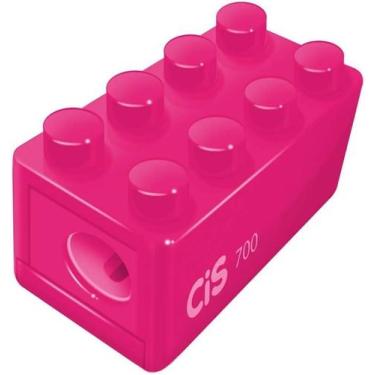 Imagem de Apontador Escolar CIS 700  Simples, Resistente e Preciso -, Rosa