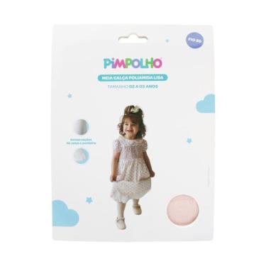 Imagem de Meia Calça Poliamida Pimpolho Lisa 02 A 03 Anos Feminino Rosa 300315