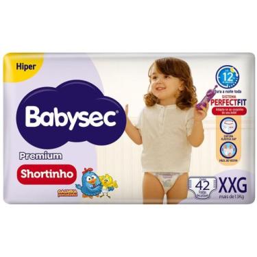 Imagem de Fralda Shortinho Babysec Premium Hiper XXG 13kg 42 Unidades