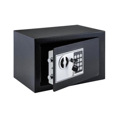 Imagem de Cofre Eletrônico Cofre Preto Programável 3-8 Dígitos com Teclado Digital Bivolt Kala 20CM