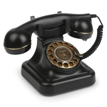 Imagem de Telefone fixo retrô de disco com fio Sangyn