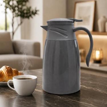 Imagem de Roma Garrafa Térmica 1 Litro Moderna para Café Chá Leite e Água com Al
