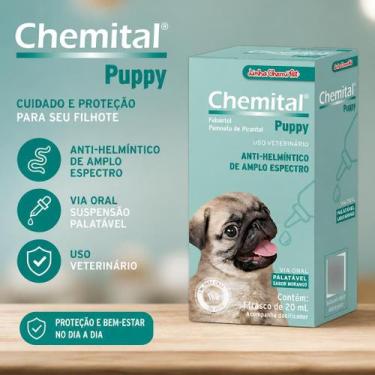 Imagem de Chemital Puppy 20 mL Vermífugo para Filhotes de Cães Suspensão Oral Mu