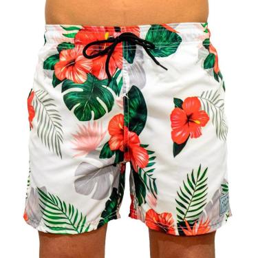 Imagem de Short Arsenal Sw Hibisco Branco G-Masculino