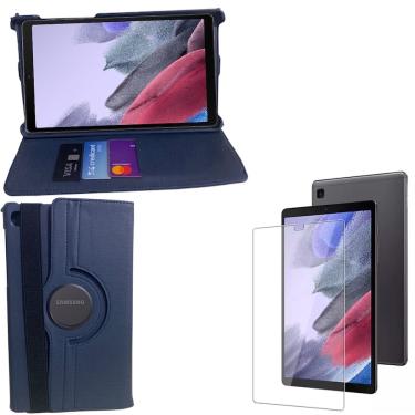 Imagem de Capa Case Giratória com Porta Cartões para Tablet Samsung Galaxy A7 Lite T220 T225 8.7 polegadas + Película de Vidro