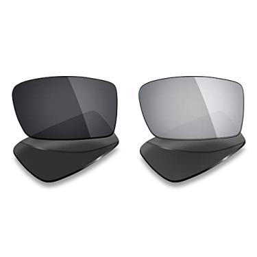 Imagem de 2 pares de lentes polarizadas de substituição da Mryok para óculos de sol Oakley Gascan – Opções