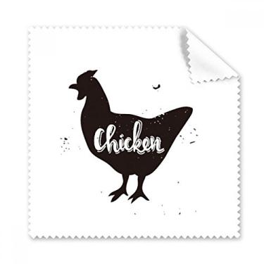 Imagem de Pano de limpeza de animais de galinha preto e branco, 5 peças