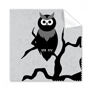 Imagem de Pano de limpeza de tela para telefone com árvore de coruja, noite, dia das bruxas, 5 peças