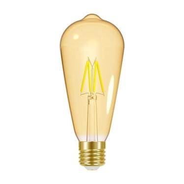 Imagem de Lâmpada Led Dimerizável Taschibra Filamento Vintage ST64 4W E27