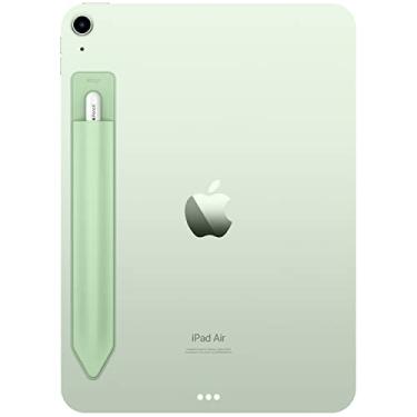 Imagem de elago Suporte de Lápis Compatível com Apple Pencil Pro, 1ª e 2ª Geração e Apple Pencil (USB-C), Capa Adesiva Forte, Couro PU e Material de Lycra Macia (Verde Pastel)