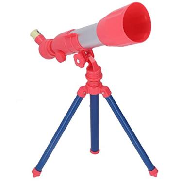 Imagem de Telescópio astronômico para crianças, 20X, 30X, 40X Multiplicadores HD Telescópio, Telescópio Astronômico com Tripé Finderscope monocular para iniciantes acima de 3 anos para festa de(Vermelho)