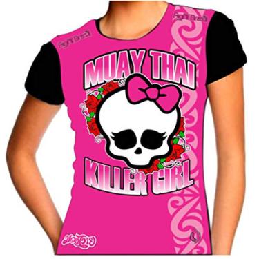 Imagem de Camiseta Muay Thai Killer Girl II - Baby Look - Fb-2046 - M