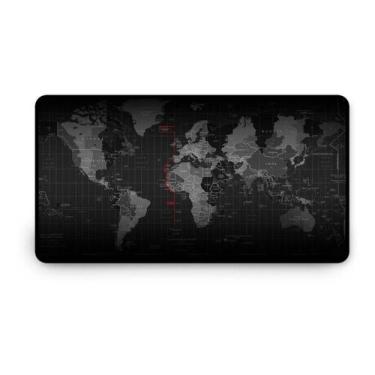 Imagem de Mouse Pad Gamer Speed Grande 70X35cm  - Mapa Do Mundo Mundi - Exbom
