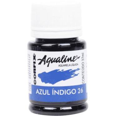 Imagem de Aqualine Aquarela  Liq. Azul Indigo 26 (37 Ml) Un - Corfix