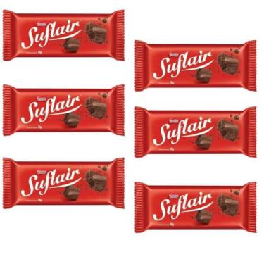 Imagem de Chocolate Suflair Ao Leite Nestlé 50Gr - Kit 06 Barras - Nestle