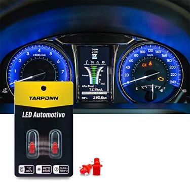 Imagem de Kit 20 Lâmpadas Led Pinguinho T5-b8.5-cob C/ Soquete Vermelha