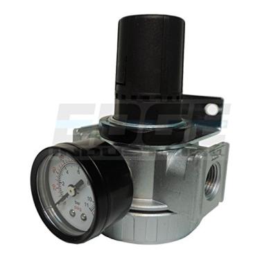 Imagem de Regulador de pressão de ar comprimido em linha de 0,95 cm, ajustável de 7 a 150 PSI, suporte, calibre