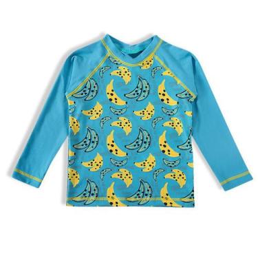 Imagem de Camiseta Praia Infantil Bananas Azul Tip Top