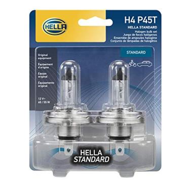 Imagem de HELLA Lâmpadas de halogêneo padrão H4 P45TTB, 12 V, 60/55 W