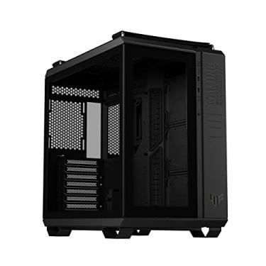 Imagem de ASUS TUF Gaming GT502 ATX Capa de computador de torre média com botão RGB do painel frontal, USB 3.2 tipo C e 2 portas USB 3.0