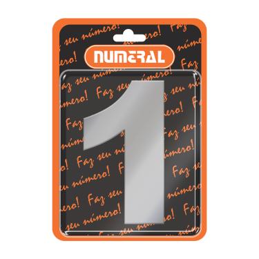 Imagem de Placa ACM Aço Escovado - Numeral | N° 1