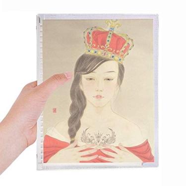 Imagem de Beauty Royal Crown Caderno de aquarela chinesa Folhas soltas Diário Recarregável Diário Papelaria