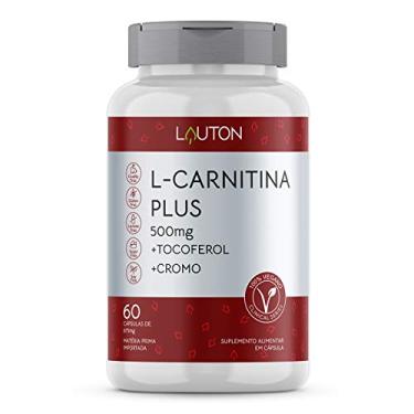 Imagem de Carnitina Plus 500mg Vegano 60 Capsulas Lauton Nutrition