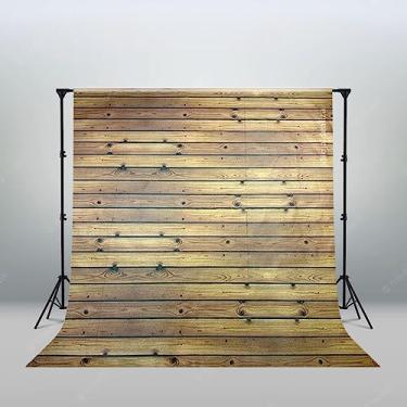 Imagem de TNT Estampado Madeira Muro Fundo Foto Vídeo 4 metros