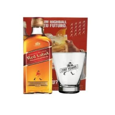 Imagem de Kit Whisky Johnnie Walker Red Label 1l com copo