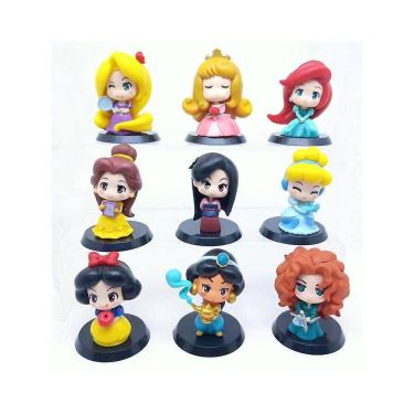 Imagem de Disney Princesa Rapunzel Tiana Mulan Figuras Cinderela Bell