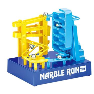 Imagem de Elétrica automática diy construção pista de corrida blocos de construção com música crianças 3d labirinto bola rolo brinquedos presente das crianças