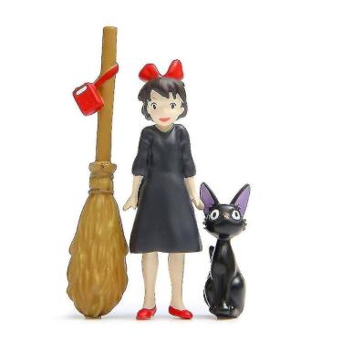 Imagem de 3pcs Miyazaki Kiki Serviço de Entrega Vassoura Figura Brinquedos