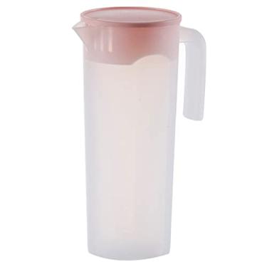 Imagem de BRIGHTFUFU 1 Unidade jarro de água fria de plástico com tampa garrafas de água plásticas jarro com tampa chaleiras Garrafa de água plástica chaleira de água chaleira de bebida de Reutilizável
