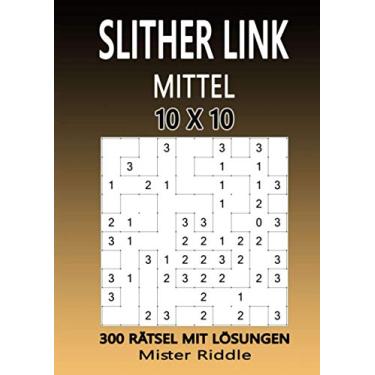 Imagem de SLITHER LINK 10 x 10 - MITTEL - 300 RÄTSEL MIT LÖSUNGEN